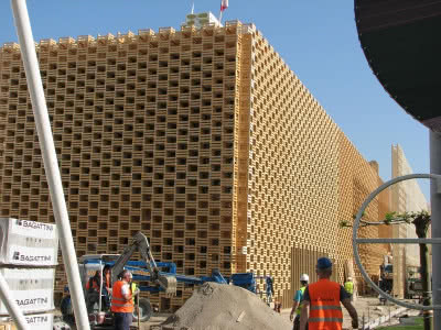 Polski Pawilon EXPO 2015 w Mediolanie klejony przy pomocy Soudaseal 270 HS