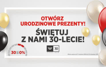 Pakiet promocji na 30. urodziny marki Wiśniowski