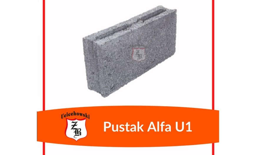 ALFA U1 - pustak do wznoszenia ścian zewnętrznych